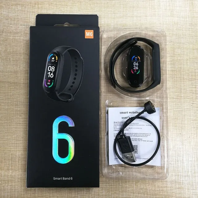 New M6 Smart Watch Men Women Fitness Sports Smart Band Fitpro Version Bluetooth Music Heart Rate Take Pictures Smartwatch