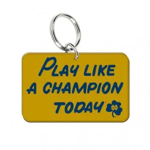 Notre Dame Fighting Irish WinCraft Gold "Play Like a Champion Today" Keychain