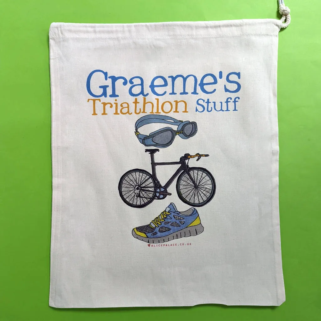 Personalised Triathlon Sack