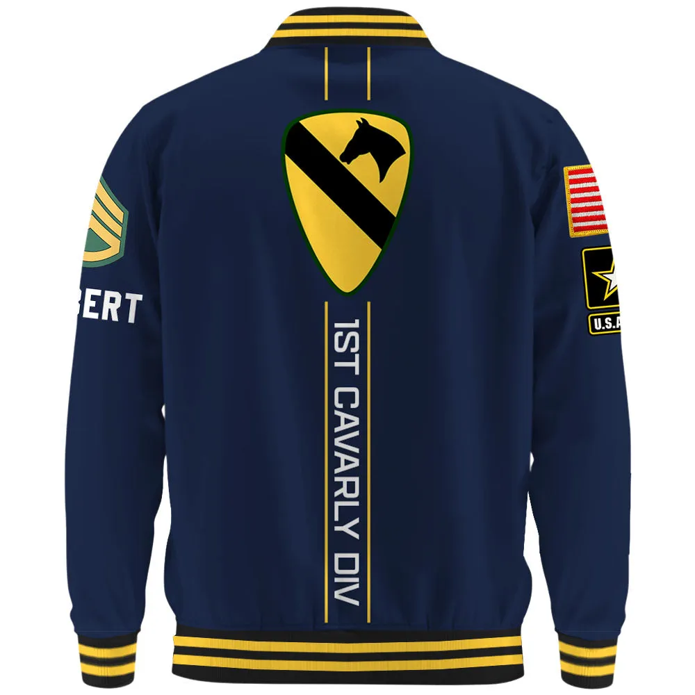 Personalized Baseball Jackets Veteran Shirt Custom All Unit Patch Division Military Gift For Soldier Veterans K1702