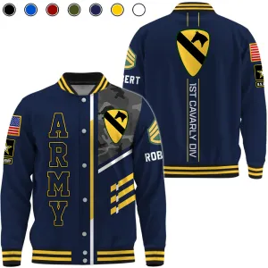 Personalized Baseball Jackets Veteran Shirt Custom All Unit Patch Division Military Gift For Soldier Veterans K1702