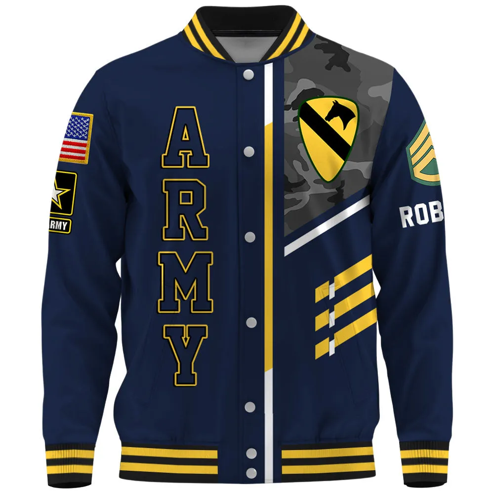 Personalized Baseball Jackets Veteran Shirt Custom All Unit Patch Division Military Gift For Soldier Veterans K1702