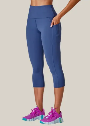 Power Moves Pocket 3/4 Tights Waterfall