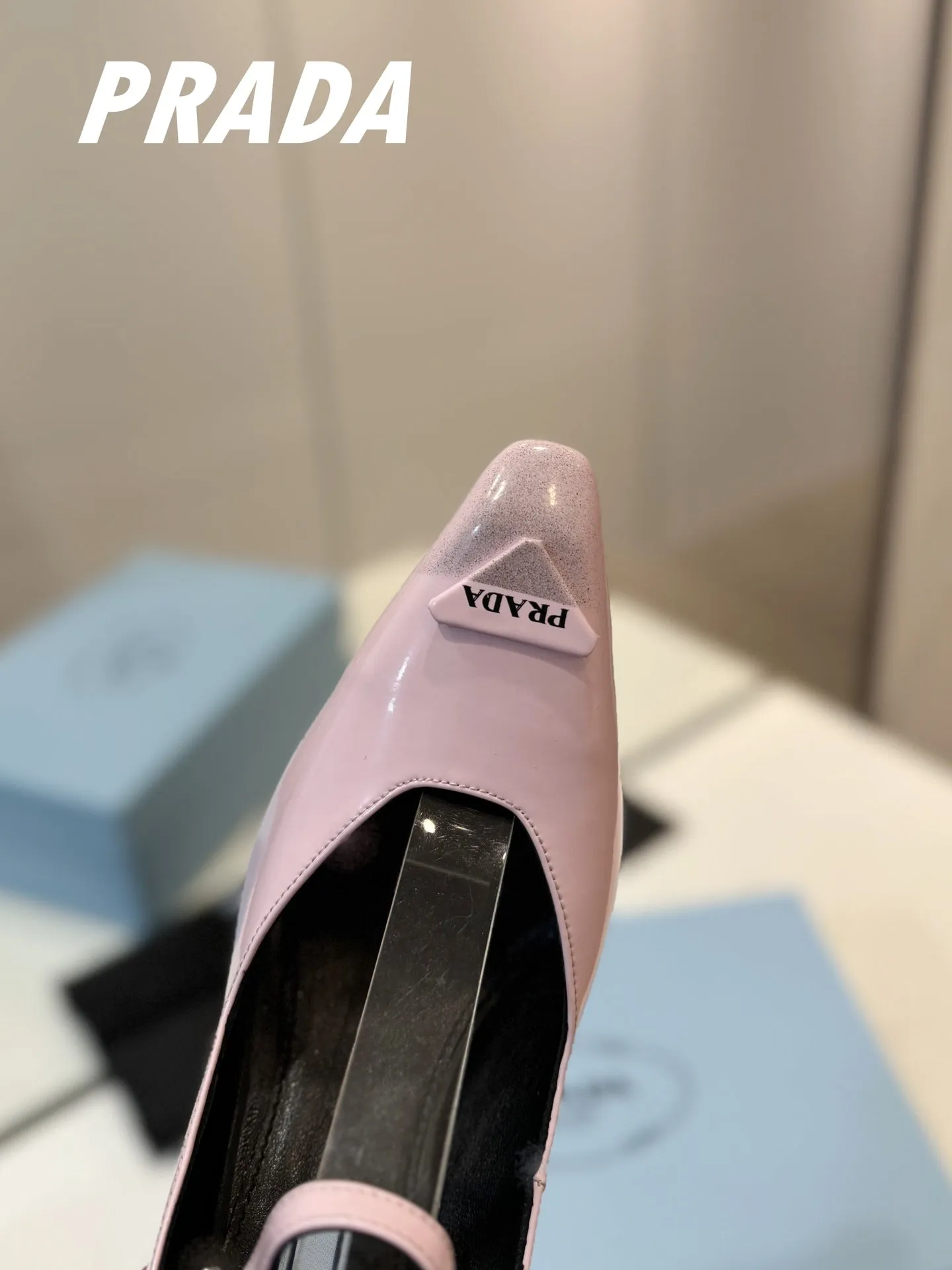 PRA BRUSHED PUMPS PASTEL PINK LAMBSKIN