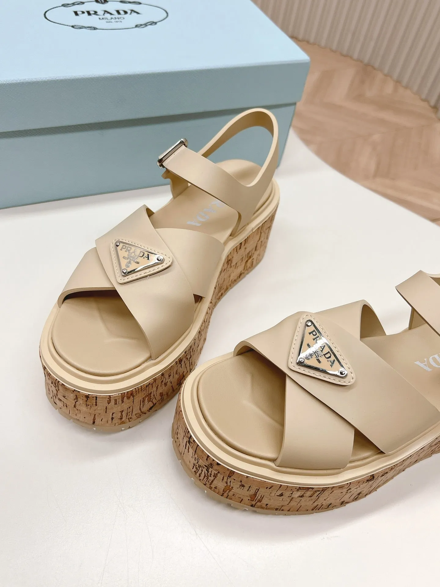 Pra High Heel 80 Sandal Beige