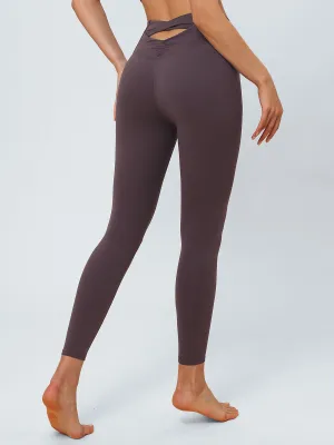 Purple Cut Out Leggings 24”
