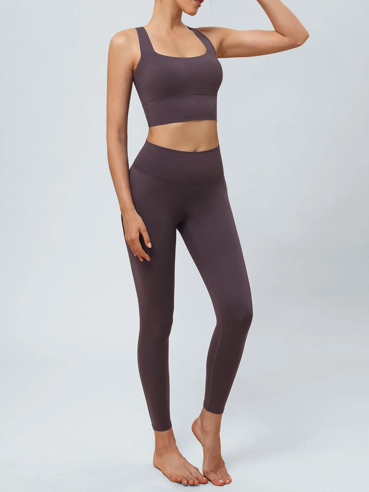 Purple Cut Out Leggings 24”