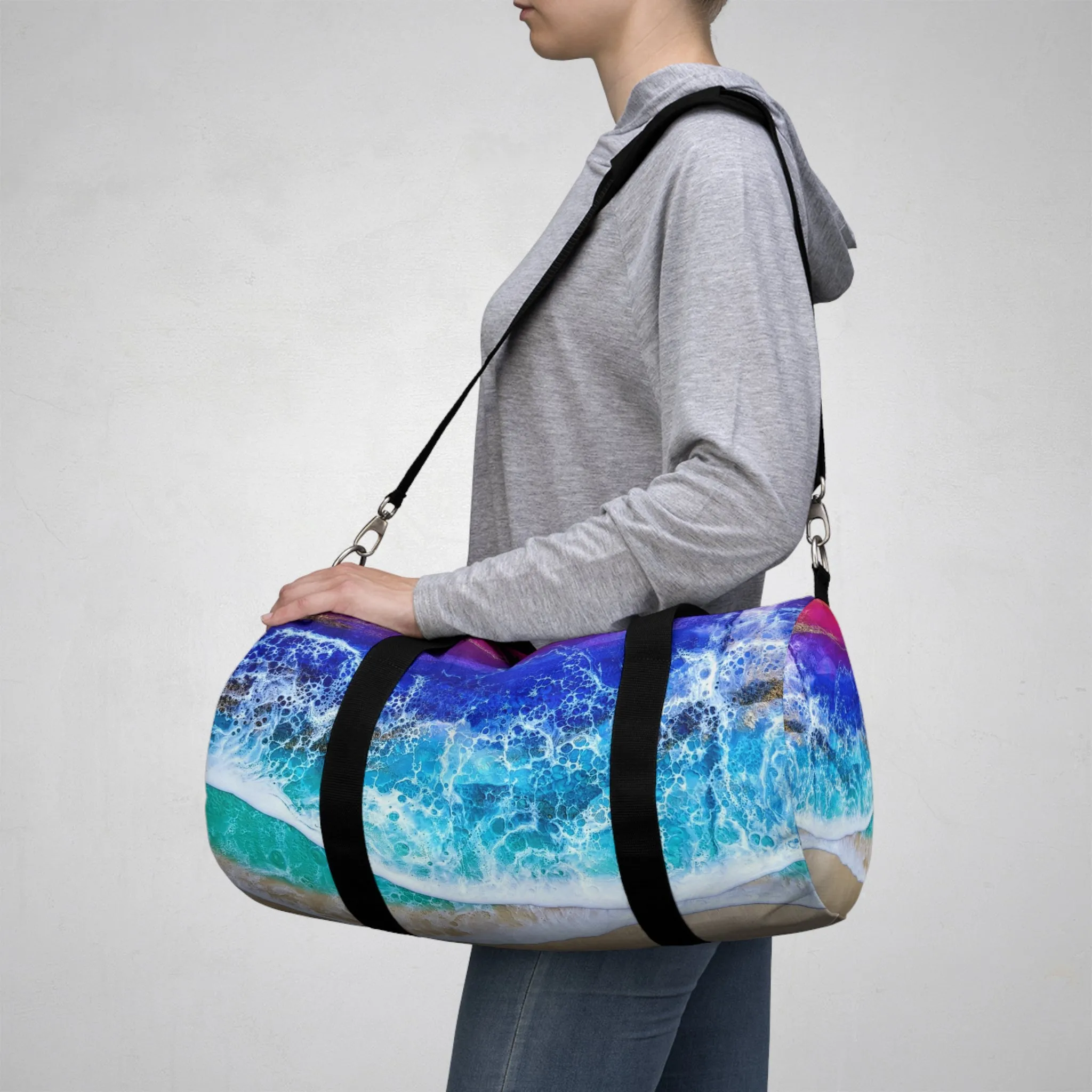 Rainbow Wave Duffel Bag
