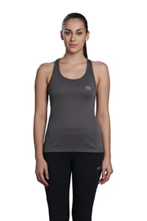 Silvertraq Women's Sweat Wicking Racerback Top Grey 2XL