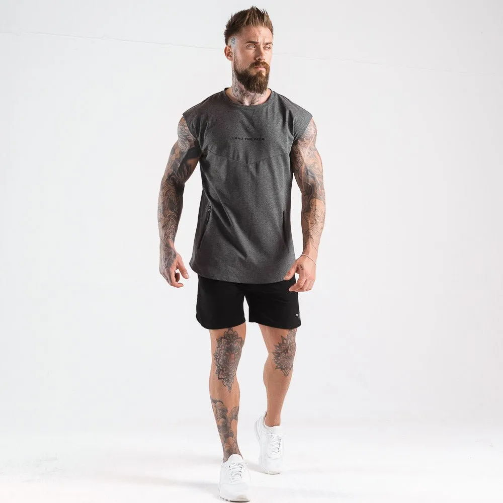 Statement Drop Shoulder Top - Melange Grey