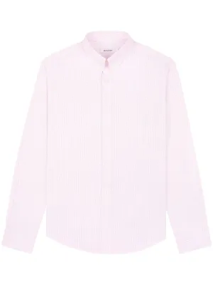 striped button-up shirt