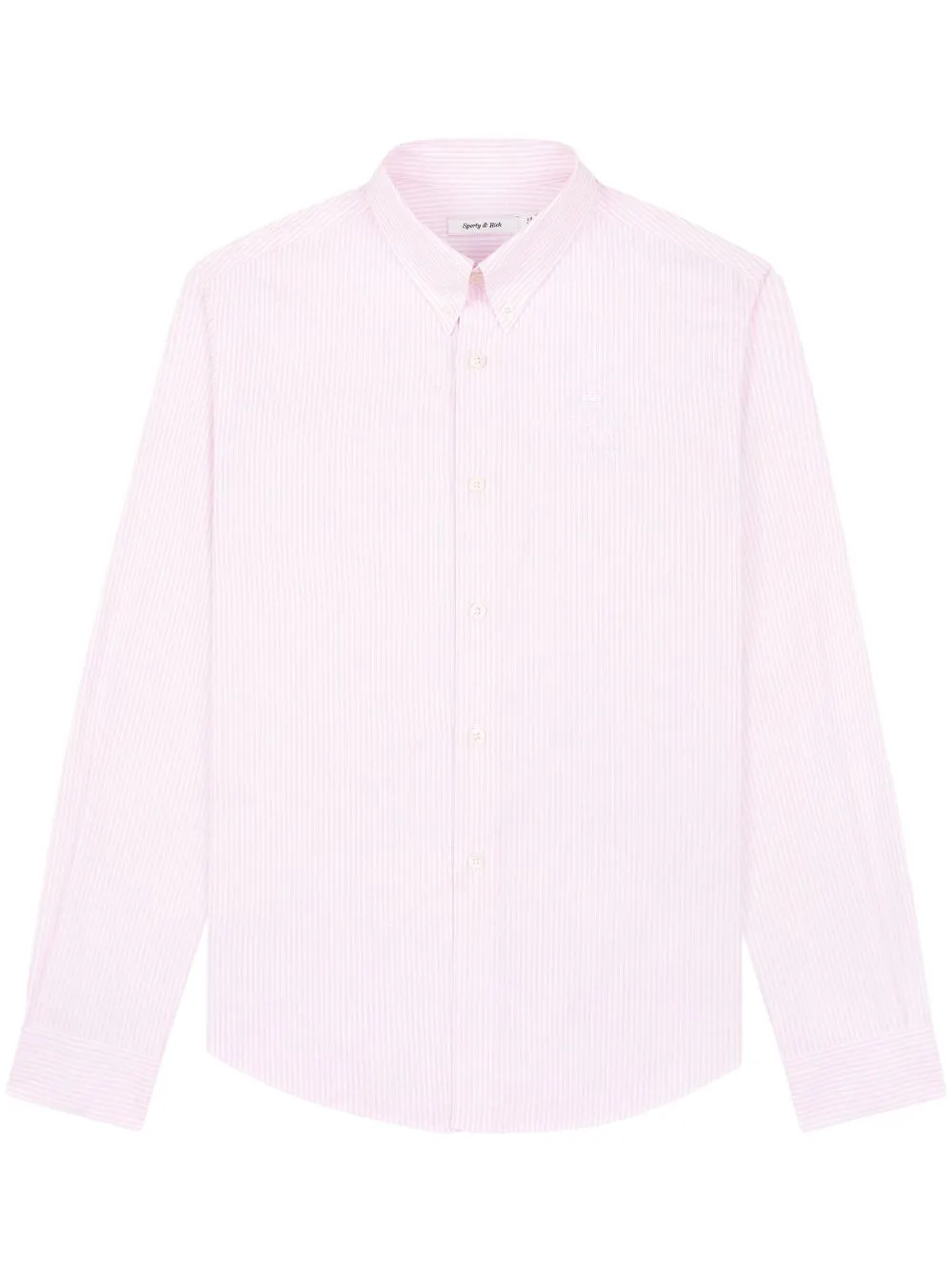 striped button-up shirt
