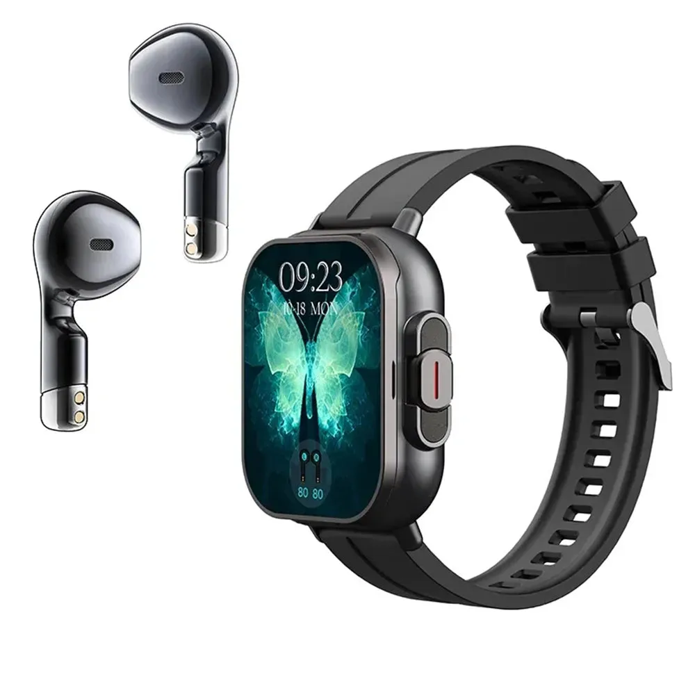TWS Earphone Sports  Bluetooth Headset Calling  smart watch With Earbud