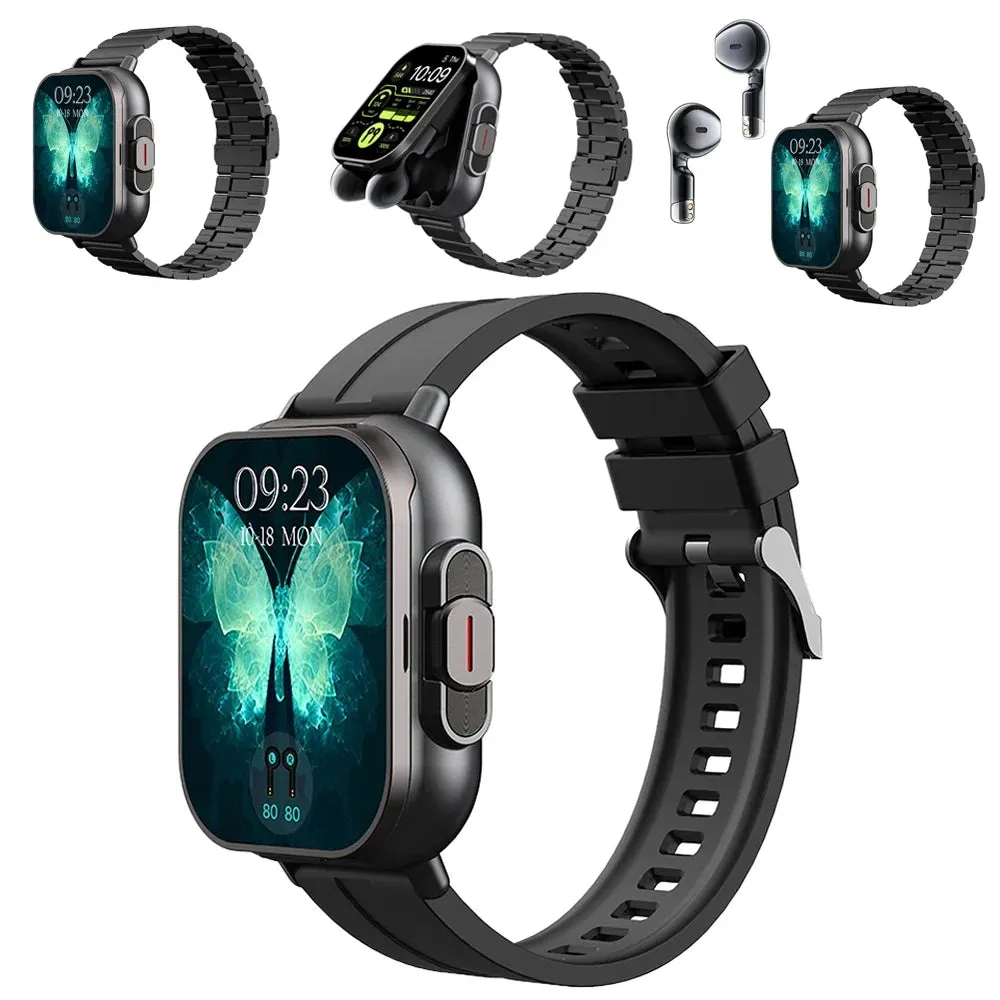 TWS Earphone Sports  Bluetooth Headset Calling  smart watch With Earbud