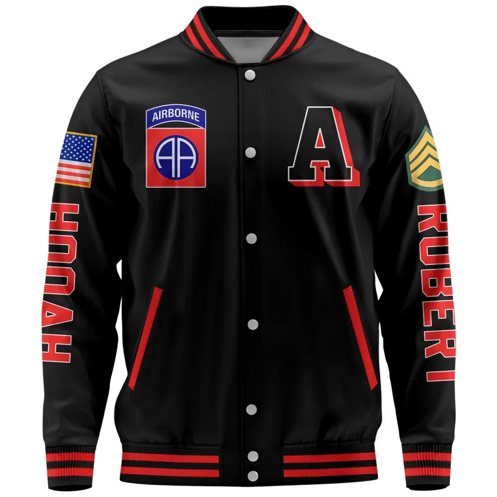 Veteran Custom Baseball Jacket Honor Duty Country Personalized Gift For Veterans K1702