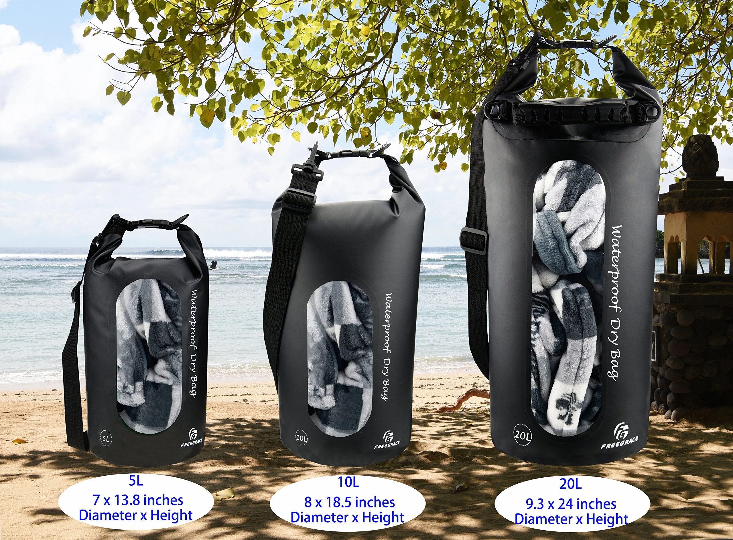 Waterproof Dry Bags Set of 3