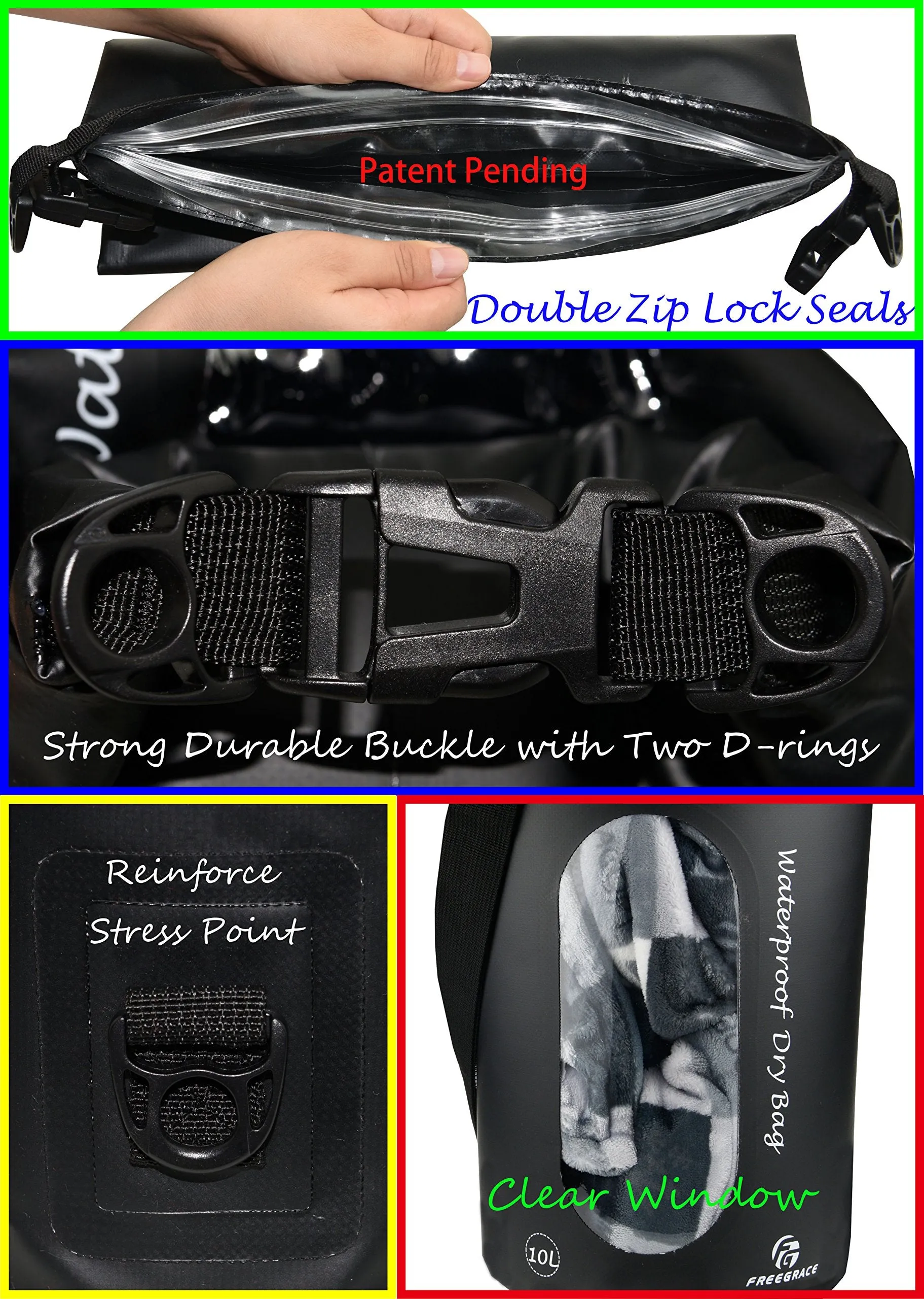 Waterproof Dry Bags Set of 3
