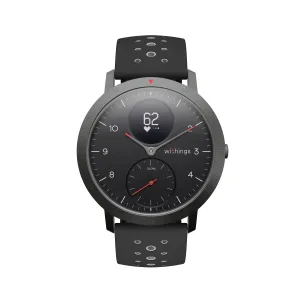 Withings Steel HR Sport - Multi-Sport Hybrid Smartwatch - Black