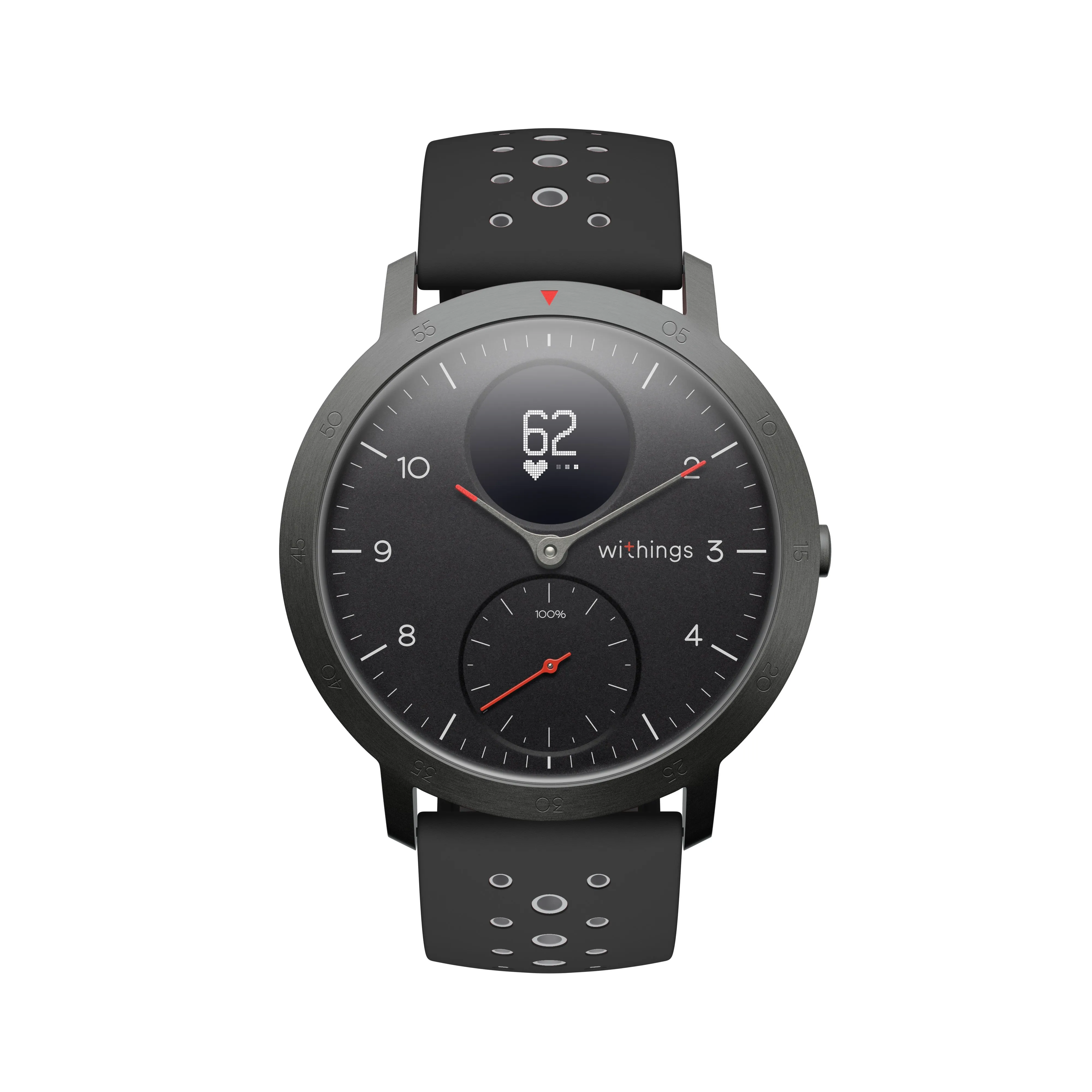 Withings Steel HR Sport - Multi-Sport Hybrid Smartwatch - Black