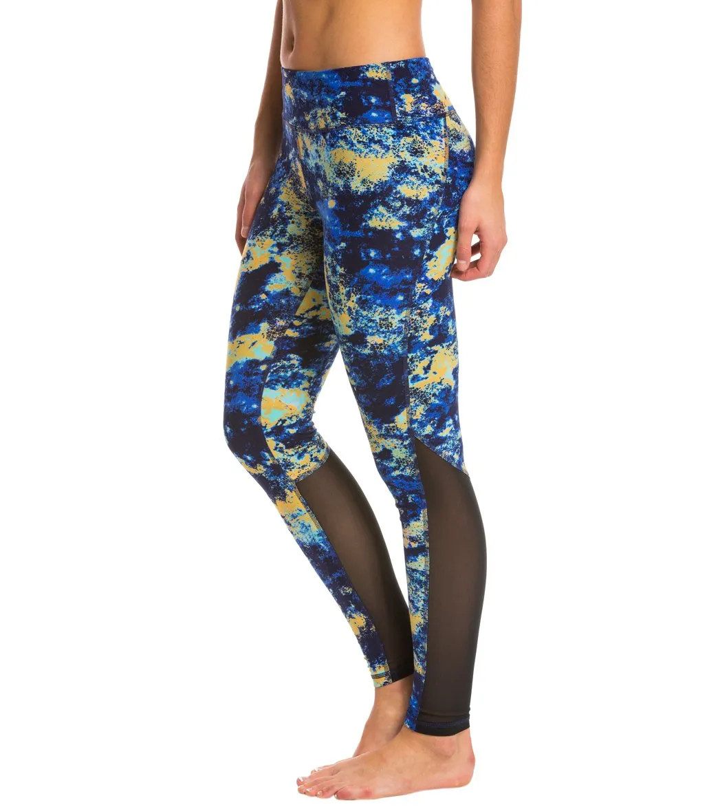 Zobha Cosmo Mesh Panel Yoga Leggings